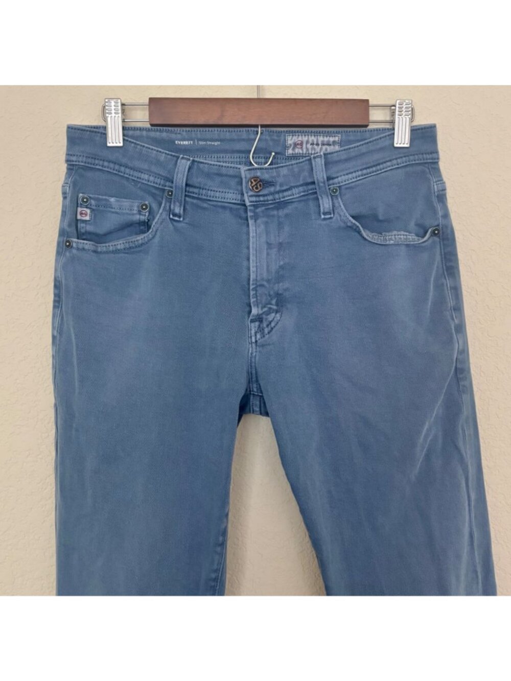AG Jeans Everett Slim Straight Blue Denim Mens 29x33 Stretch Premium - Picture 2 of 11